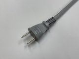 2Pプラグ付コード　VCTF-K 1.25SQ×2芯 　3m　灰