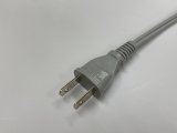 2Pプラグ付コード　VFF 0.75SQ 　3m　灰