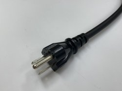 画像2: 3Pコネクタ オスメス付 電源コード　S-VCTF 2.0SQ　3m　黒