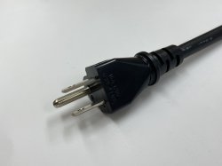 画像3: 3Pコネクタ オスメス付 電源コード　S-VCTF 2.0SQ　2m　黒