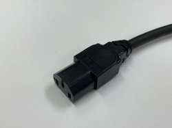 画像4: 3Pコネクタ オスメス付 電源コード　S-VCTF 2.0SQ　3m　黒
