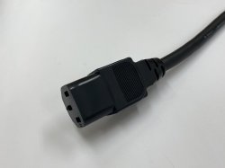 画像5: 3Pコネクタ オスメス付 電源コード　S-VCTF 2.0SQ　3m　黒