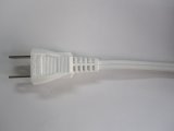 2Pプラグ付コード　VFF 1.25SQ 　2m　白