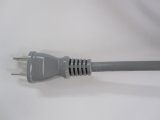2Pプラグ付コード　VCTF 1.25SQ×2芯　3m　灰