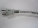 2Pプラグ付コード　VFF 1.25SQ 　2m　灰