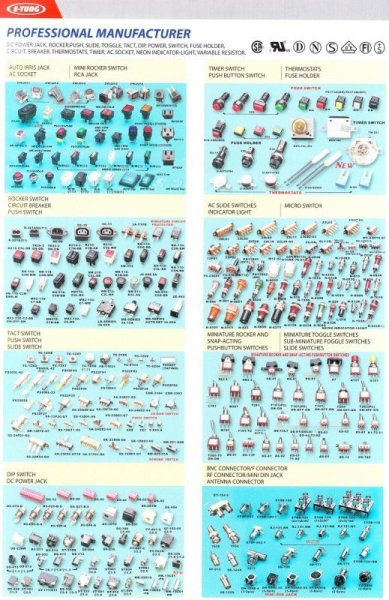 画像9: E-YUNG ENTERPRISE 毅永企業 (台湾)　IRISコネクタ DCジャック 防水コネクタ プッシュスイッチ (9)