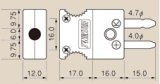 画像: JIS C1610-1995 区分2カラー スタンダード熱電対 プラグ