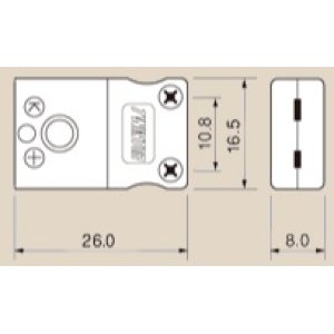 画像: JIS C1610-1995 区分2カラー ミニチュア熱電対 ジャック